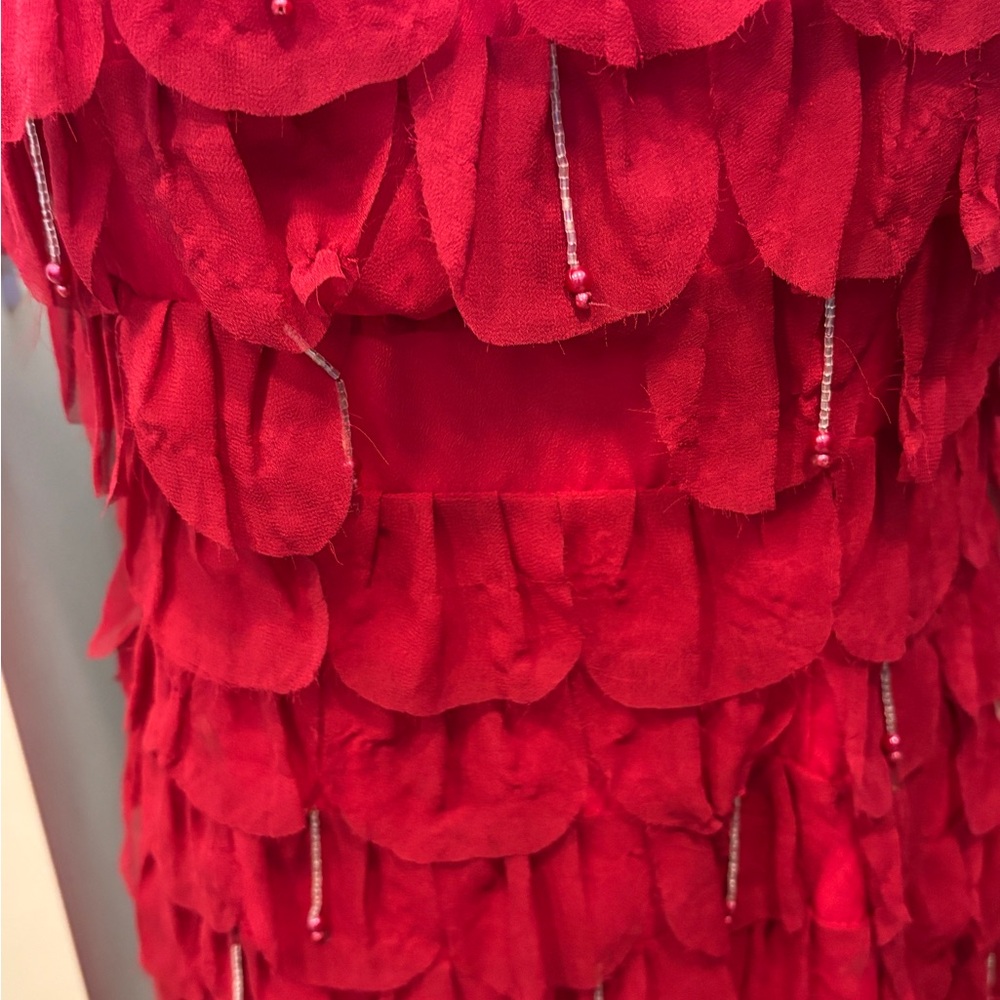 Vintage DOLCE & GABBANA Red Silk Dress – Size 4 - Picture 6 of 7